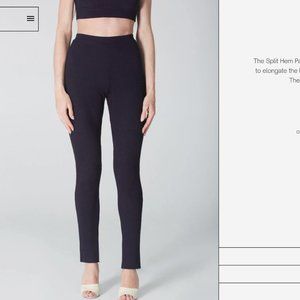 NWOT Uncle Studios split hem pants in XS Navy